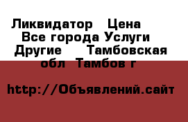 Ликвидатор › Цена ­ 1 - Все города Услуги » Другие   . Тамбовская обл.,Тамбов г.